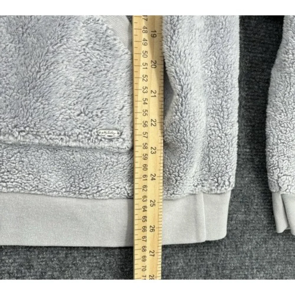 Gilly Hicks By Hollister Lounge Hoodie Sweatshirt Light Grey Size L Large - Picture 9 of 11